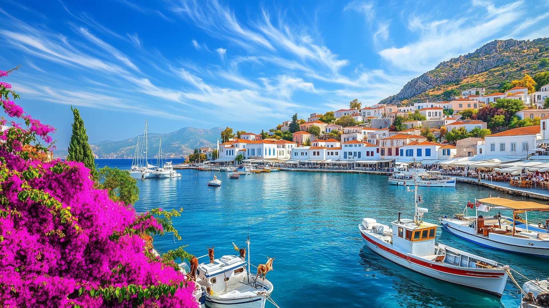 Sailing the Saronic Gulf near Athens, Greece